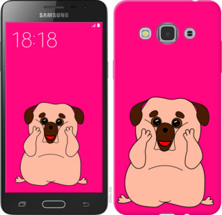 

Чехол Весёлый мопс для Samsung Galaxy J3 Pro 928335