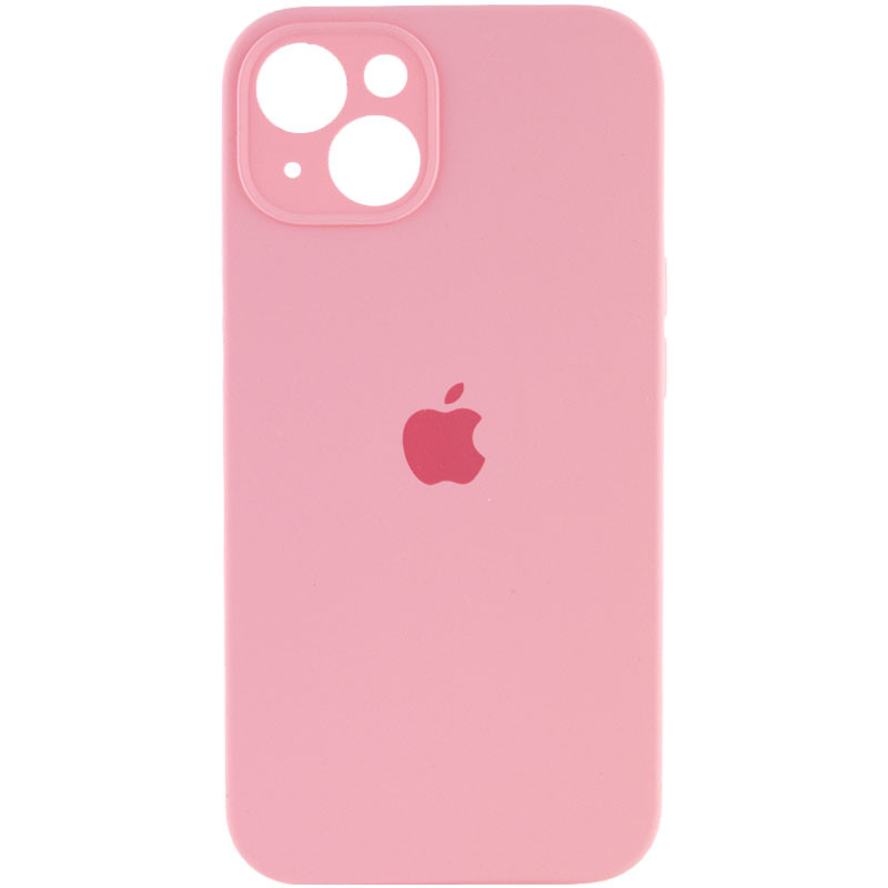 Чохол Silicone Case Full Camera Protective (AA) на Apple iPhone 13 (6.1") (Рожевий / Light pink)