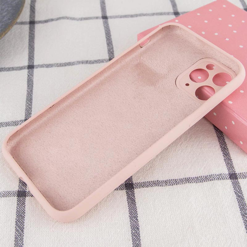 Фото Чохол Silicone Case Full Camera Protective (AA) NO LOGO на Apple iPhone 12 Pro (6.1") (Рожевий / Chalk Pink) на vchehle.ua