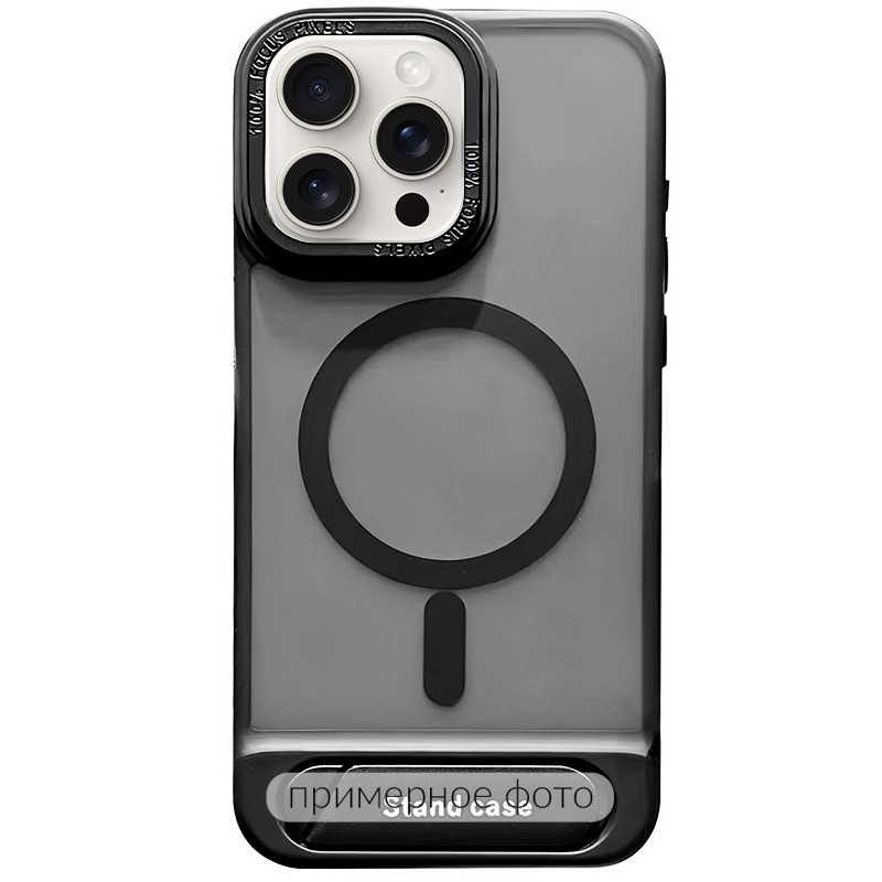 TPU+PC чехол Stand case для Apple iPhone 13 / 14 (6.1") (Black)