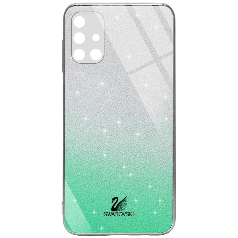 

TPU+Glass чохол Swarovski Full Camera на Samsung Galaxy M31s (Бірюзовий) 1082569
