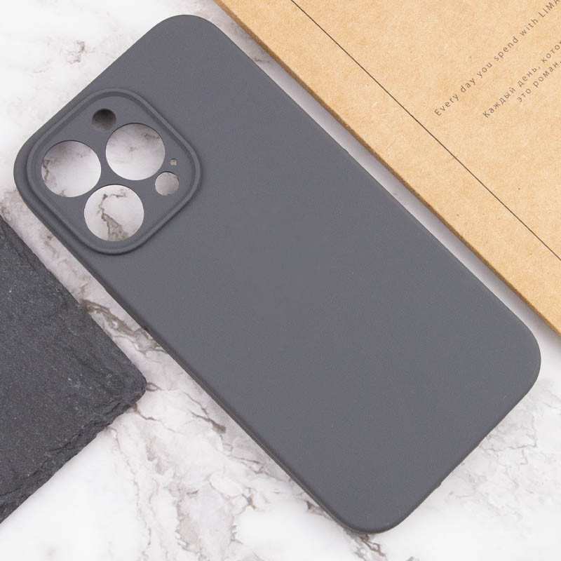 Купить Чехол Silicone Case Full Camera Protective (AA) NO LOGO для Apple iPhone 13 Pro Max (6.7") (Серый / Dark Gray) на vchehle.ua