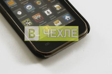 Фото # Прорезиненная пластиковая накладка для Samsung i9000 (Черный) в маназині vchehle.ua