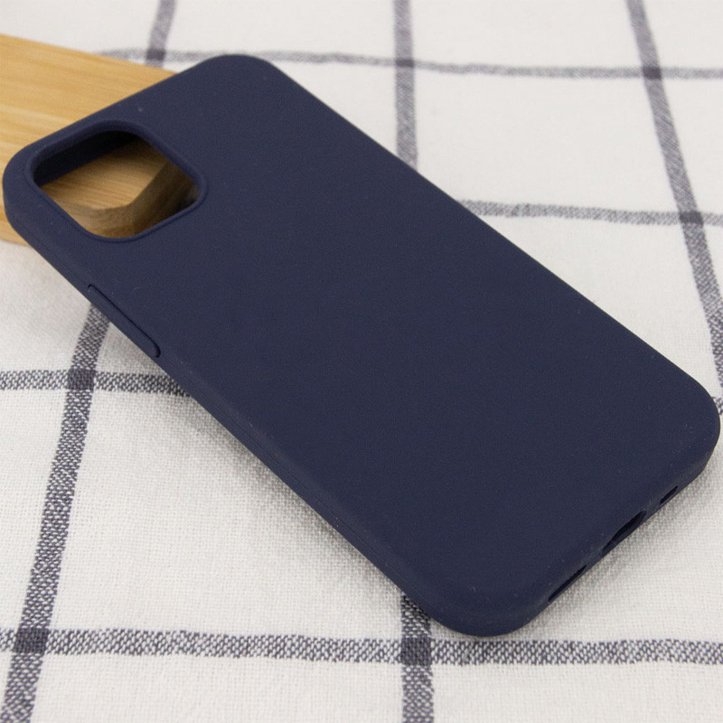 Фото Чехол Silicone Case Full Protective (AA) NO LOGO для Apple iPhone 13 Pro Max (6.7") (Темно-синий / Midnight blue) на vchehle.ua