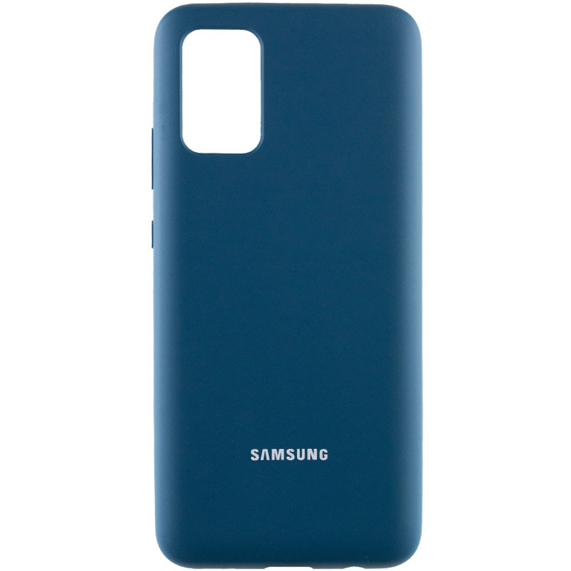 Чохол Silicone Cover Full Protective (AA) на Samsung Galaxy A02s (Синій / Cosmos Blue)
