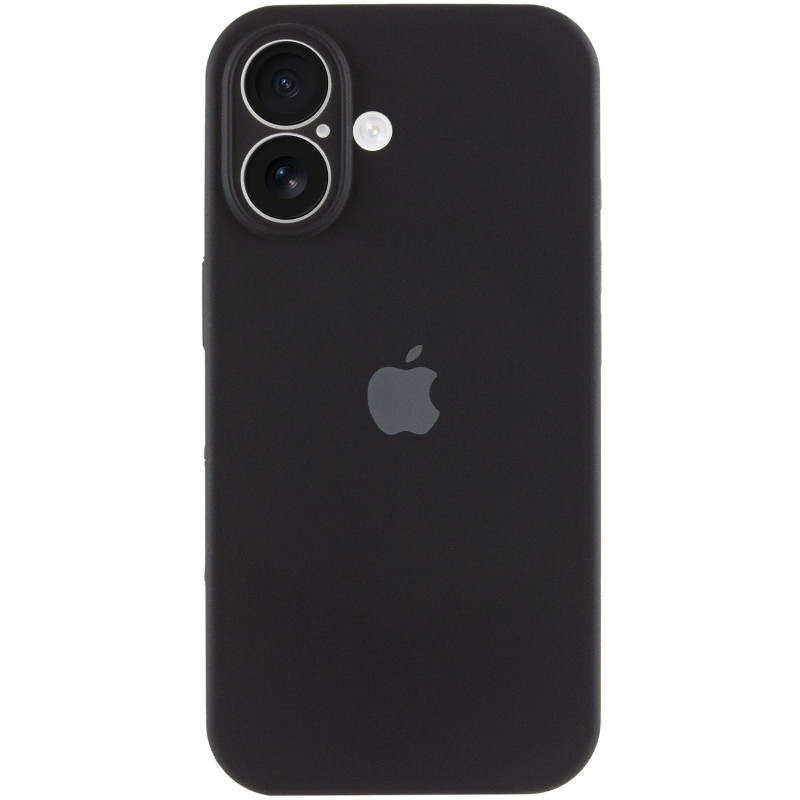 Купити Чохол Silicone Case Full Camera Protective (AA) на Apple iPhone 16 (6.1") (Чорний / Black) на vchehle.ua