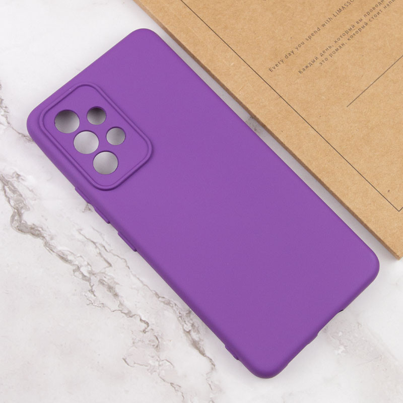 Чохол Silicone Cover Lakshmi Full Camera (AA) на Samsung Galaxy A52 4G / A52 5G / A52s (Фіолетовий / Purple) в магазині vchehle.ua