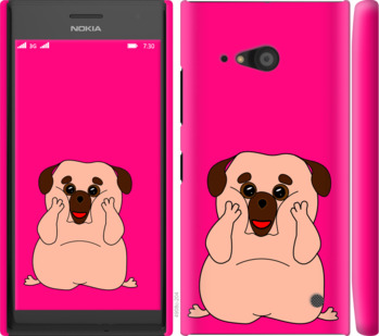 

Чехол Весёлый мопс для Nokia Lumia 730 928738