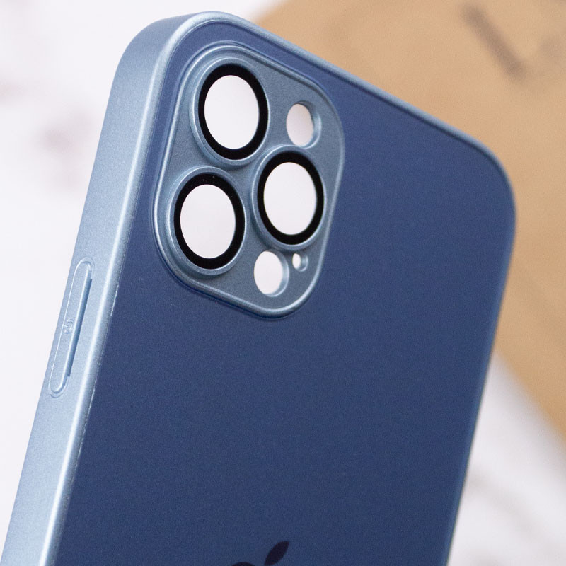 Купить Чехол TPU+Glass Sapphire matte case для Apple iPhone 12 Pro (6.1") (Sierra Blue) на vchehle.ua
