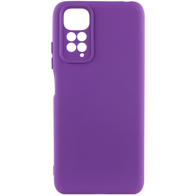 Чохол Silicone Cover Lakshmi Full Camera (A) на Xiaomi Redmi Note 11 (Global) / Note 11S (Фіолетовий / Purple)