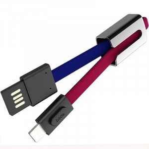 Дата кабель Hoco U36 Mascot USB to Lightning (2.1A) (20см)