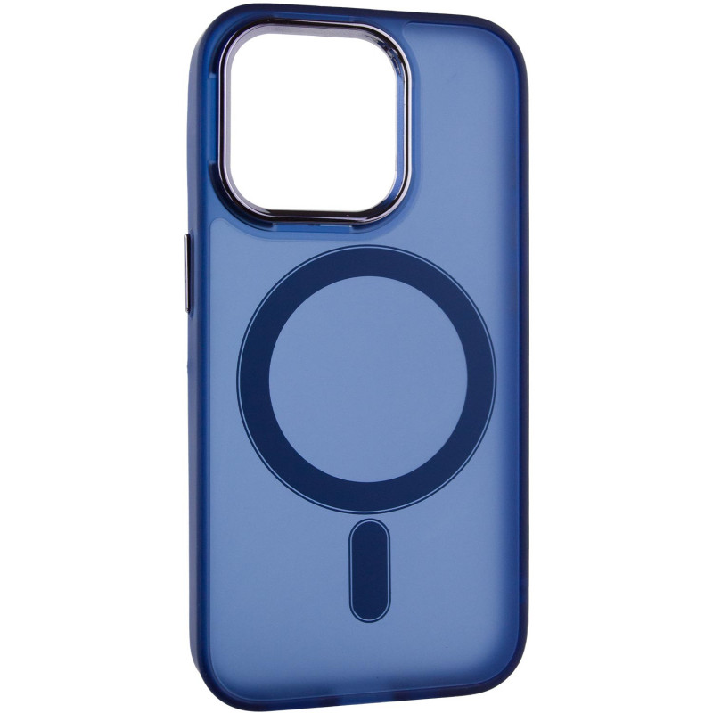 Фото Чехол TPU+PC Lily with Magnetic safe для Apple iPhone 14 Pro Max (6.7") (Deep Navy) на vchehle.ua