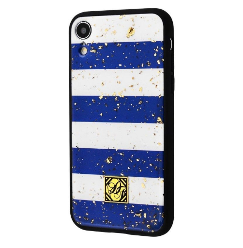 

TPU+PC "Confetti Print" на Apple iPhone XR (6.1") (Сині смуги) 681360