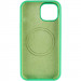 Фото Чохол Silicone Case Full Protective (AA) with Magnetic Safe на Apple iPhone 15 Plus (6.7") (Зелений / Spearmint) в маназині vchehle.ua