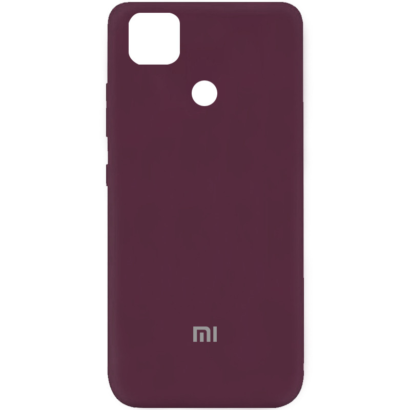 Чехол Silicone Cover My Color Full Protective (A) для Xiaomi Redmi 9C (Бордовый / Maroon)