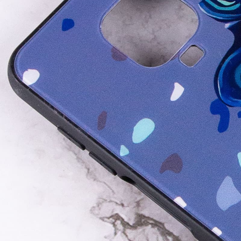 TPU+Glass чехол Diversity для Xiaomi Redmi Note 9s / Note 9 Pro / Note 9 Pro Max (Stains blue) в магазине vchehle.ua