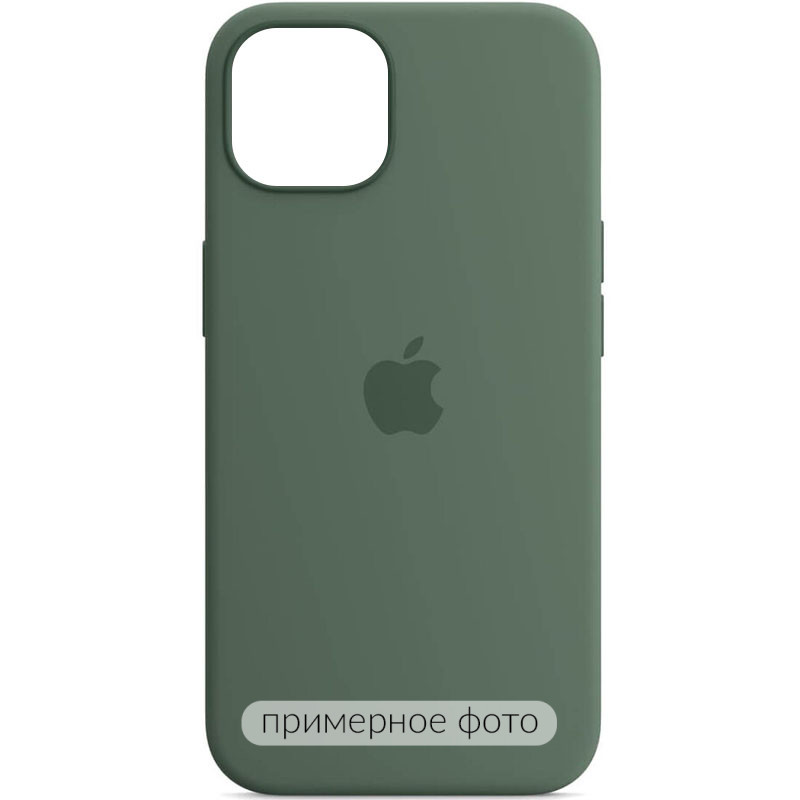 Чехол Silicone Case Full Protective (AA) для Apple iPhone 16 Pro Max (6.9") (Зеленый / Eucalyptus)