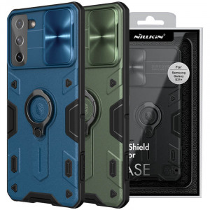 TPU+PC чехол Nillkin CamShield Armor no logo (шторка на камеру) для Samsung Galaxy S21+