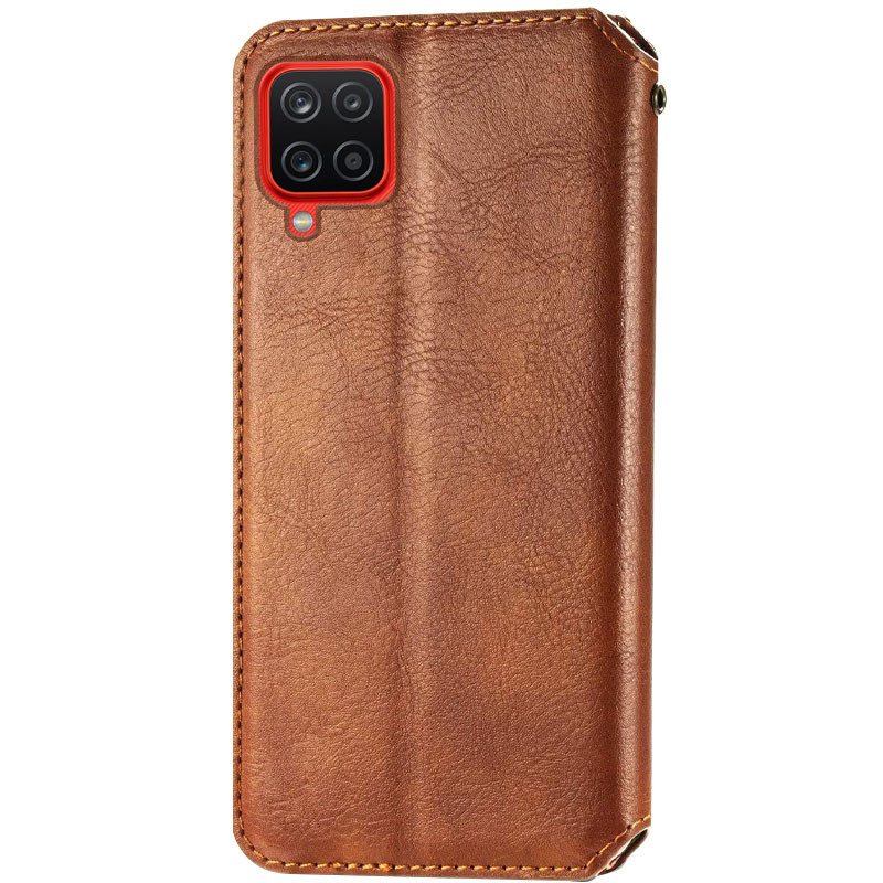 Фото Кожаный чехол-книжка GETMAN Cubic (PU) для Samsung Galaxy M53 5G (Коричневый) на vchehle.ua