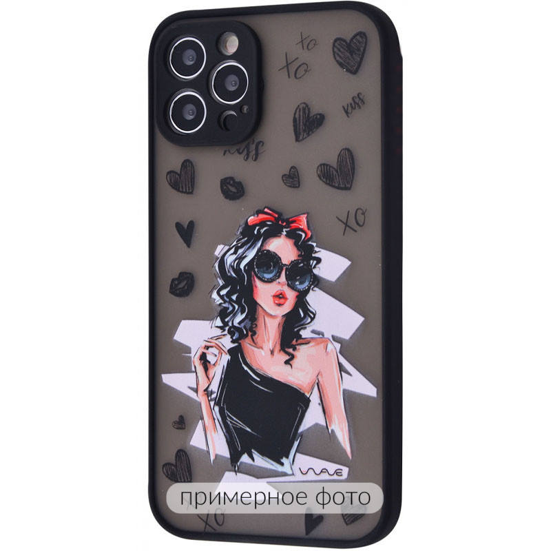 TPU+PC чохол WAVE Cartoon на Samsung Galaxy A51 (Little black dress)