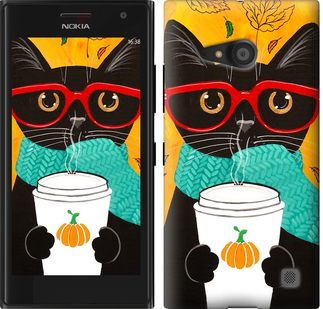 

Чехол Осенний кот для Nokia Lumia 730 639927