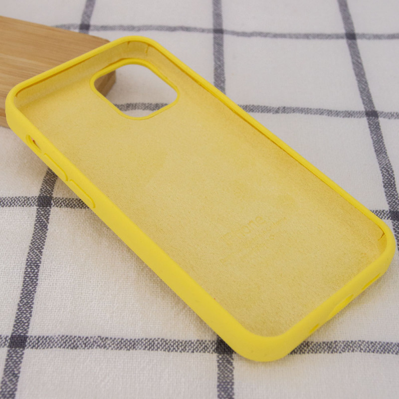 Фото Чохол Silicone Case Full Protective (AA) на Apple iPhone 12 Pro Max (6.7") (Жовтий / Yellow) в маназині vchehle.ua