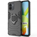 Фото Ударопрочный чехол Transformer Ring for Magnet для Xiaomi Redmi A1 / A2 (Черный / Soul Black) на vchehle.ua