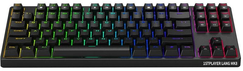 Ігрова клавіатура 1stPlayer MK8 Lite Blue Switch USB (Black)