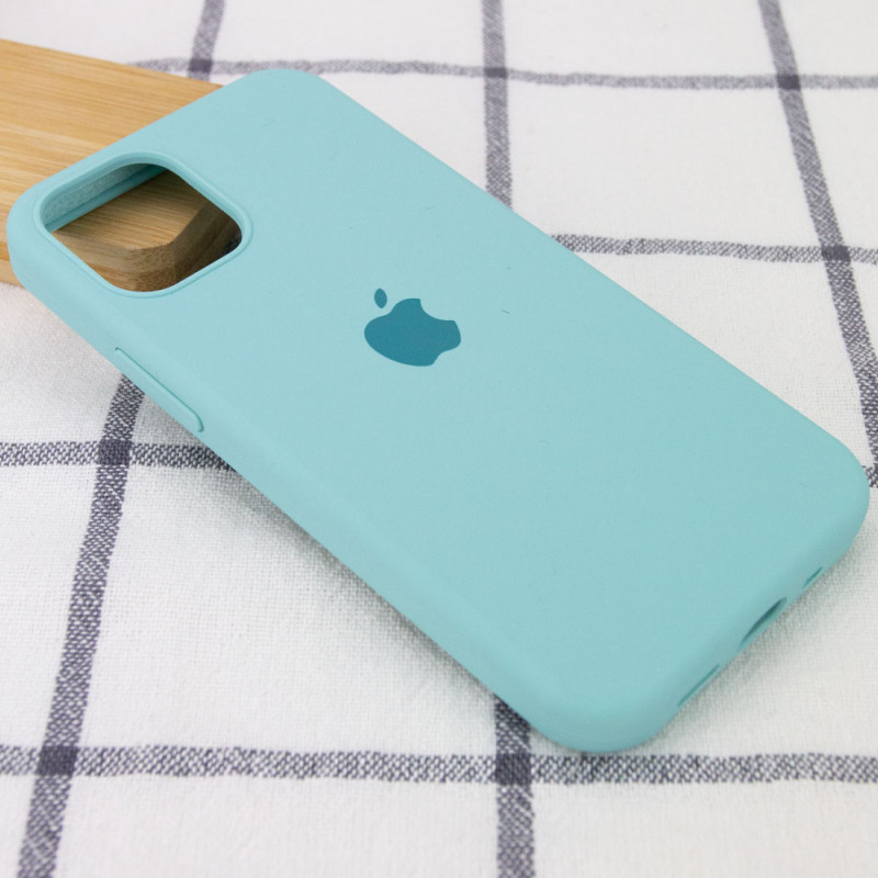 Фото Чохол Silicone Case Full Protective (AA) на Apple iPhone 14 (6.1") (Бірюзовий / Marine Green) на vchehle.ua