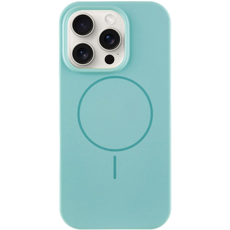 Чехол Silicone Case Full Protective (AA) NO LOGO with Magnetic Safe для Apple iPhone 11 Pro Max (6.5") (Бирюзовый / Marine Green)