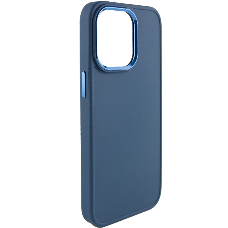 TPU чохол Bonbon Metal Style на Apple iPhone 13 Pro (6.1") (Синій / Denim Blue)