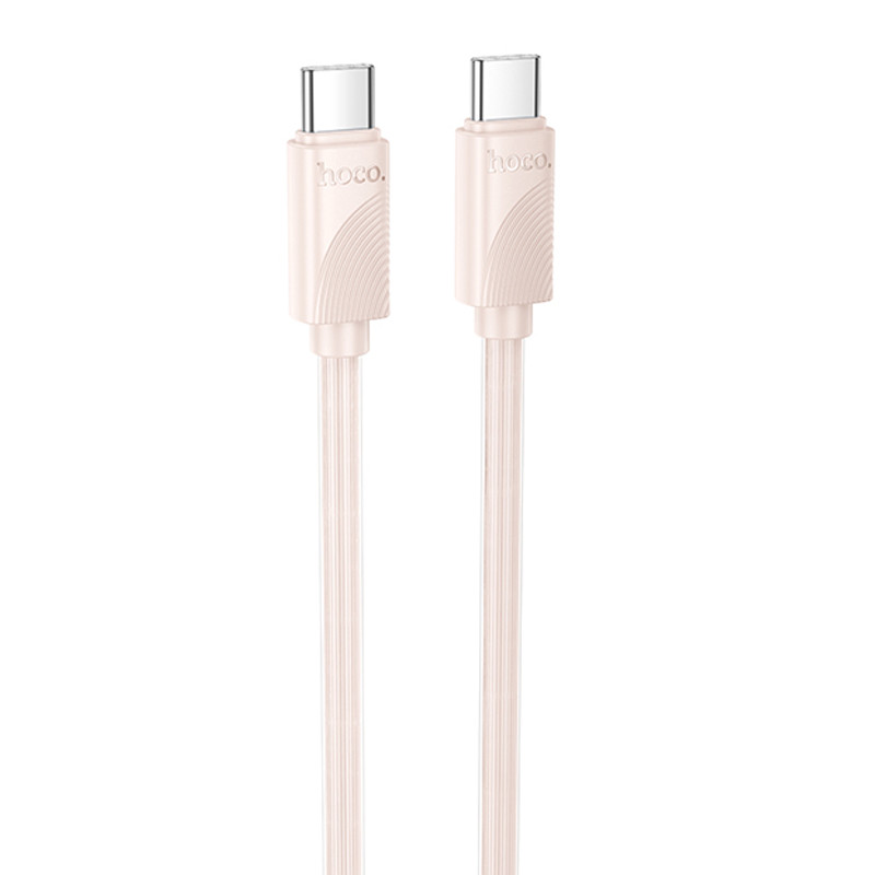 Дата кабель Hoco X114 Energy Type-C to Type-C 60W (1m) (Pink)
