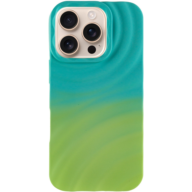 Фото Чохол TPU ColorWave на Apple iPhone 16 Pro (6.3") (Marine Green / Mint) на vchehle.ua
