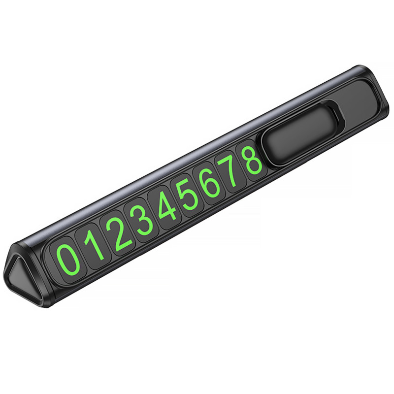 Автовізитка Borofone FC3 Ronny (Black / Metal gray)