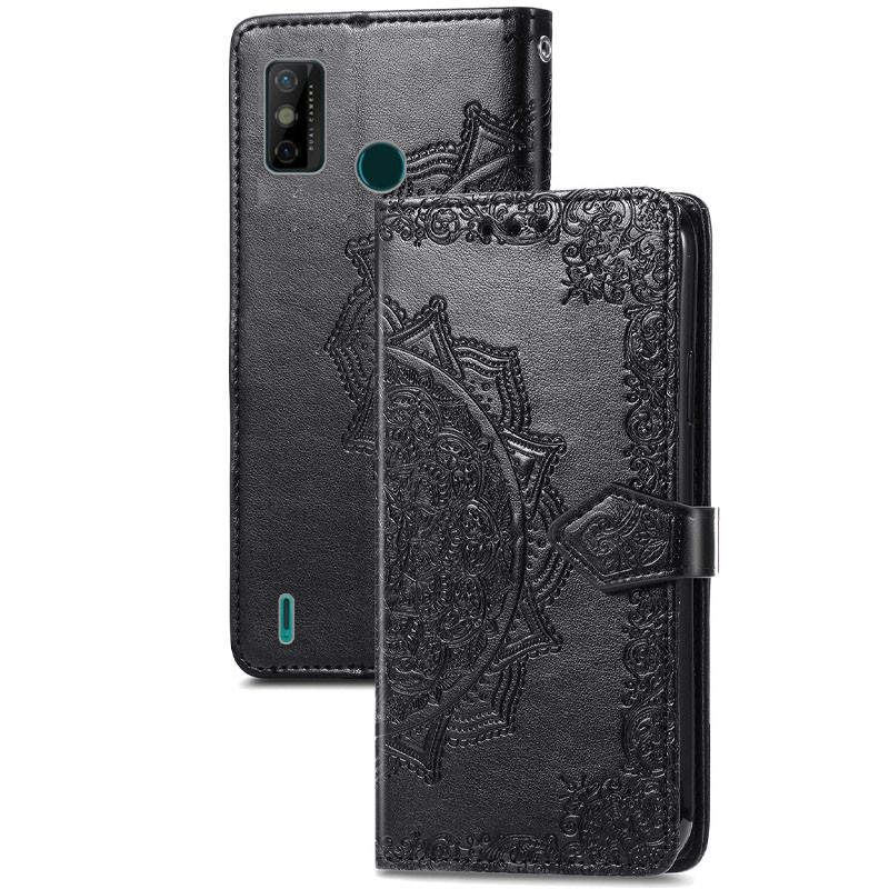 

Кожаный чехол (книжка) Art Case с визитницей для TECNO Spark 6 Go (Черный) 1162633
