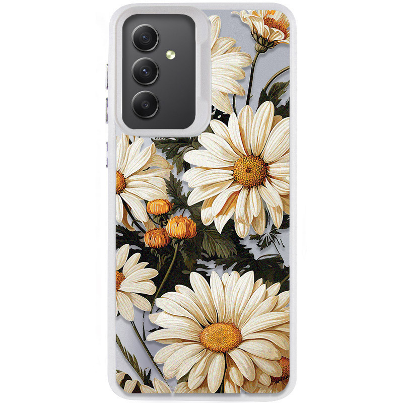 TPU+PC чехол TakiTaki Magic glow для Samsung Galaxy A34 5G (Chamomile / White)