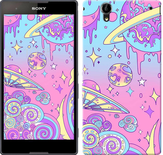 

Чехол Розовая галактика для Sony Xperia T2 Ultra Dual D5322 633450