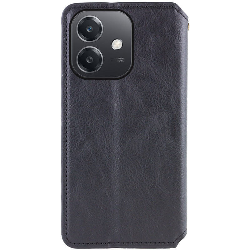 Фото Шкіряний чохол-книжка GETMAN Cubic (PU) на Oppo A3 4G / A3x 4G/ A40m (Чорний) в маназині vchehle.ua