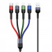 Дата кабель Usams US-SJ411 U26 4in1 USB to Combo 2A (0.35m) (Черный)