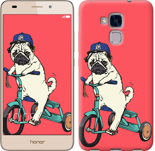 

Чехол Мопс на велосипеде для Huawei Honor 6X 87799
