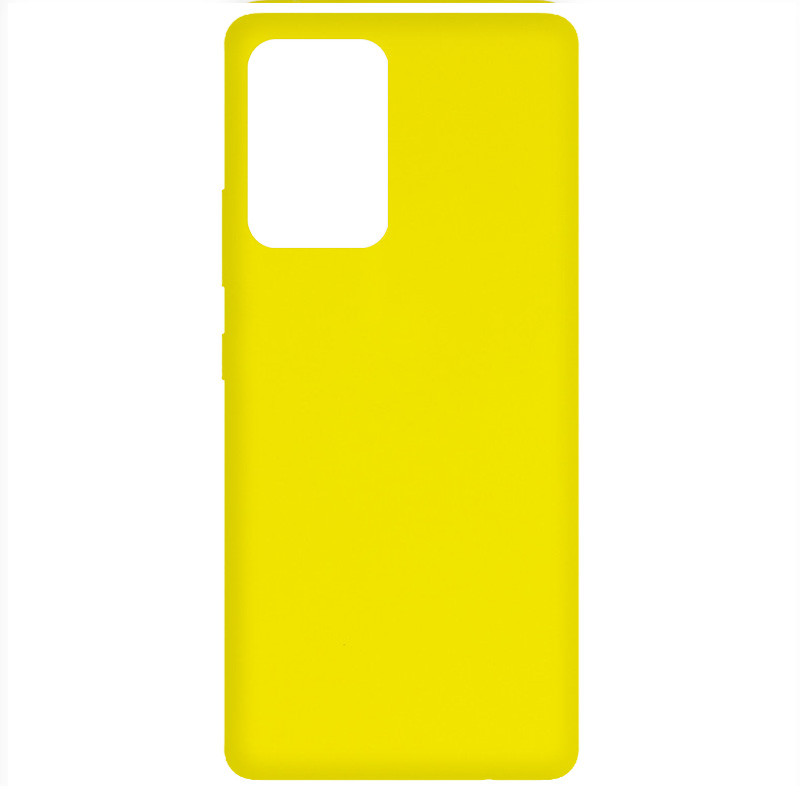 Чохол Silicone Cover Full without Logo (A) на Samsung Galaxy A72 4G / A72 5G (Жовтий / Flash)