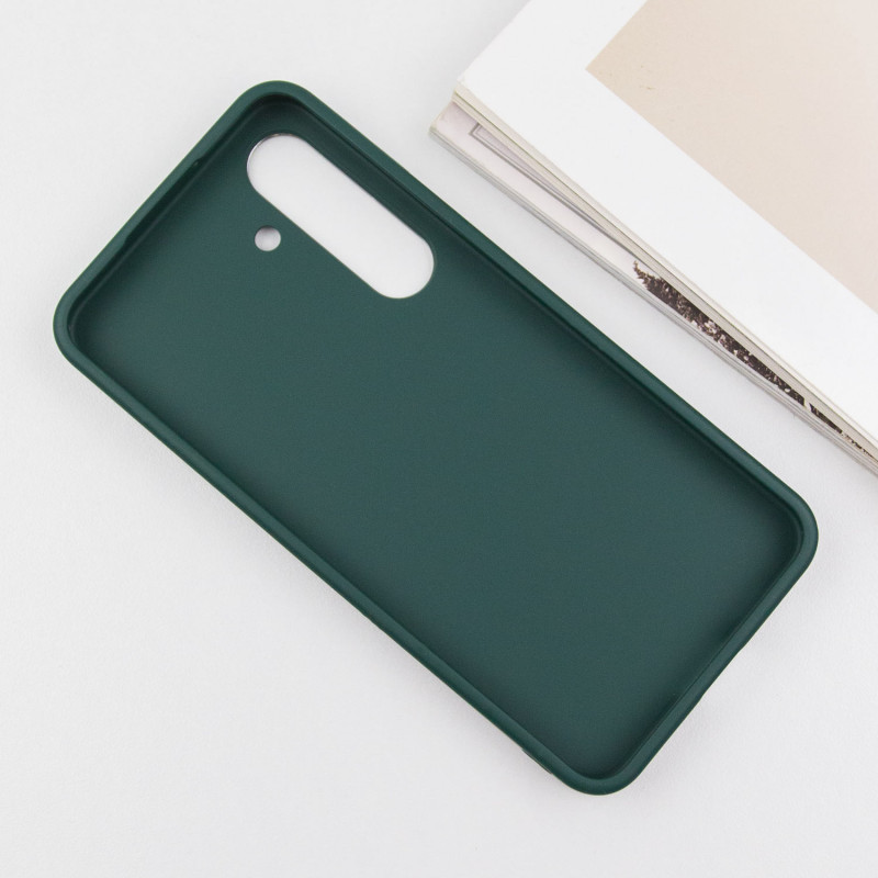 TPU чехол Bonbon Metal Style для Samsung Galaxy S24 / S25 (Зеленый / Pine green) в магазине vchehle.ua