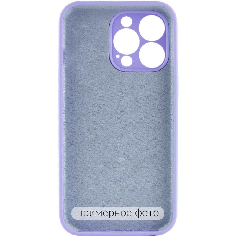 Фото Чехол Silicone Case Full Camera Protective (AA) NO LOGO для Apple iPhone 16 (6.1") (Сиреневый / Dasheen) на vchehle.ua