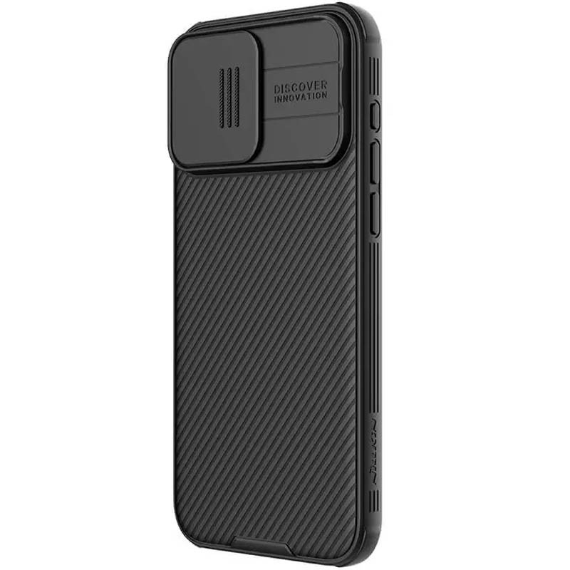 Фото Карбонова накладка Nillkin CamShield Pro на Apple iPhone 15 Pro (6.1") (Black) на vchehle.ua