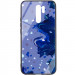 TPU+Glass чехол Diversity для Xiaomi Redmi Note 8 Pro (Stains blue)
