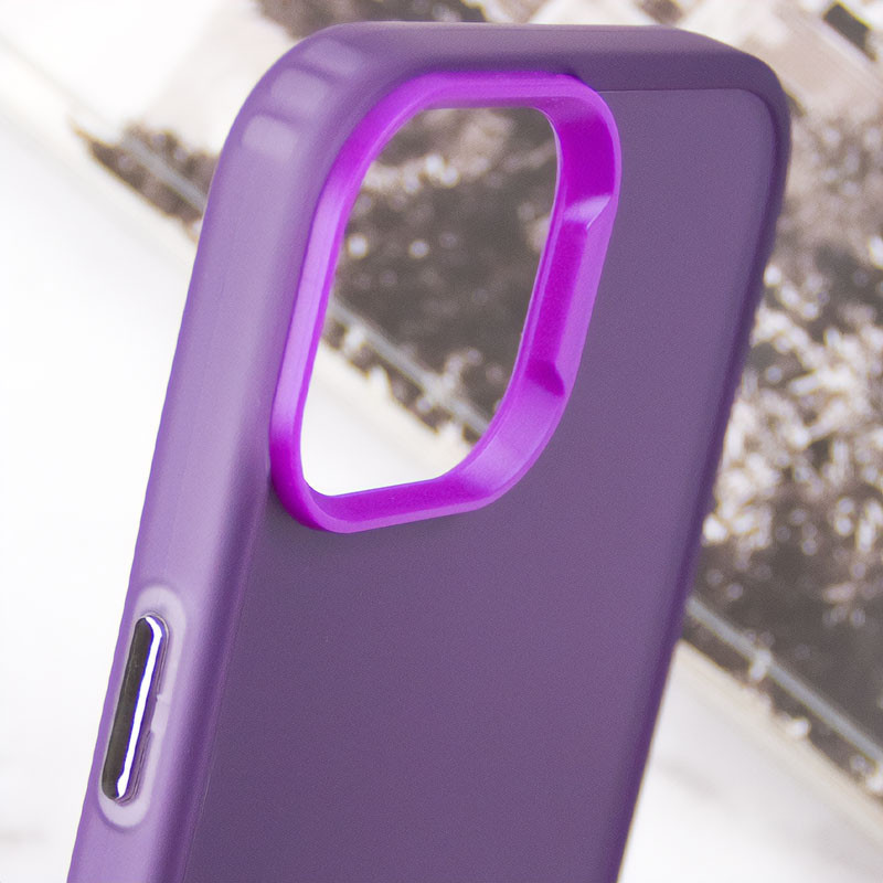 Фото TPU+PC чохол Magic glow with protective edge на Apple iPhone 13 / 14 (6.1") (Purple) в маназині vchehle.ua