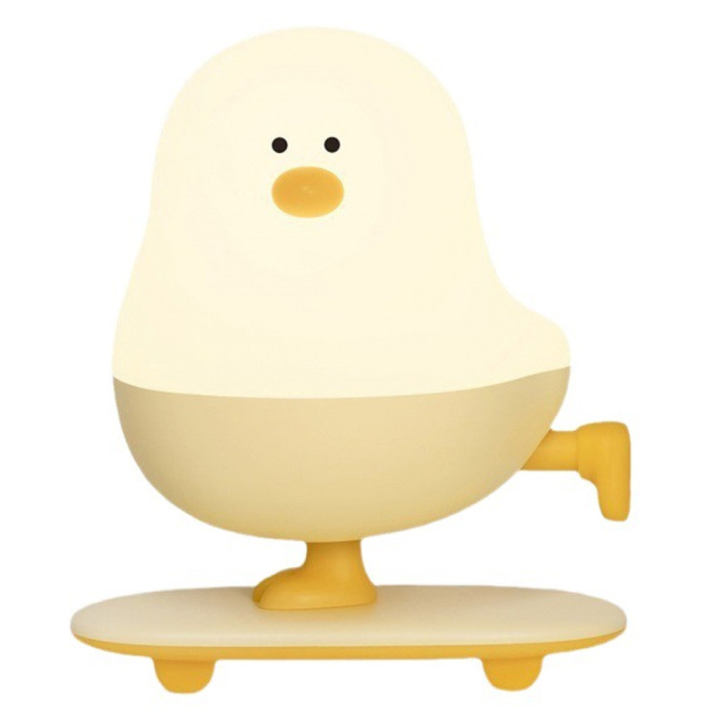 Ночник L63 Chicken on a Skateboard (White / Yellow)