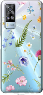 

Чехол Цветочный фон v2 для Vivo Y51 2020 1440432