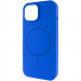 Чехол Silicone Case Full Protective (AA) NO LOGO with Magnetic Safe для Apple iPhone 11 (6.1") (Синий / Capri Blue)