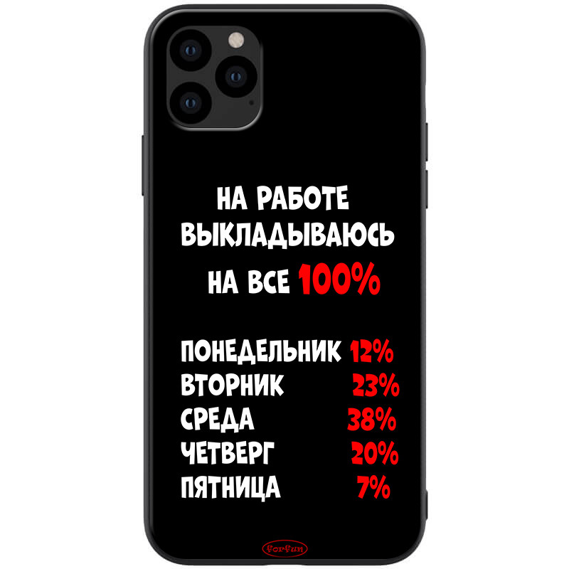 

TPU+PC чохол ForFun на Apple iPhone 11 Pro (5.8") (На роботі / Чорний) 788489